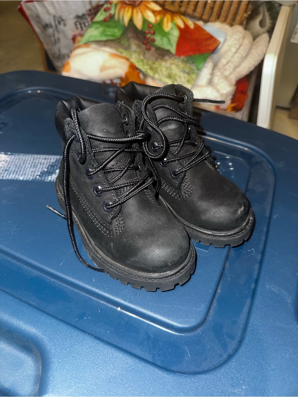 Black Toddler Timberland Rugged Boots
